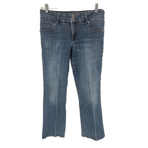 Jeanstar Jeans Womens Size 12 Medium Wash Stretch Blue Straight Leg
